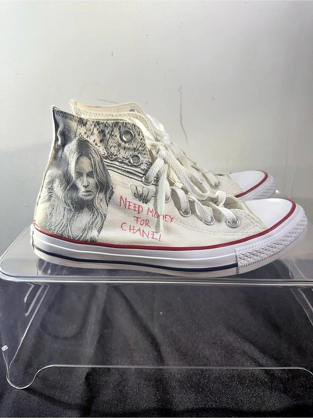 Converse Chuck Taylor All Star Graphic High-Top Sneakers White US 8